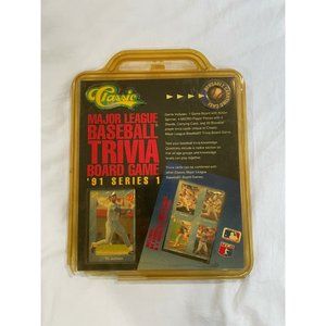 Vintage 1991 Classic MLB Trivia Board Game Series 1 w/ Card Set *Damaged*